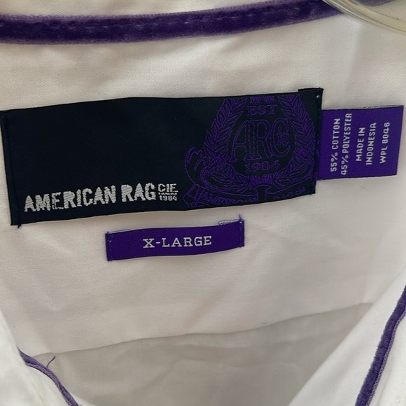 ❤️ 🆕 AMERICAN RAG Slim Fit Button Down Shirt Size XL - Picture 4 of 4